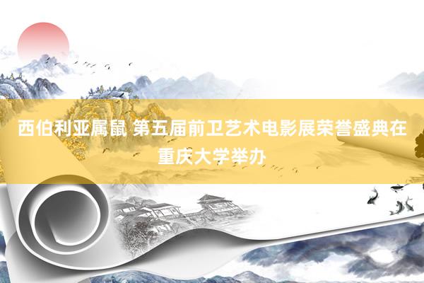 西伯利亚属鼠 第五届前卫艺术电影展荣誉盛典在重庆大学举办