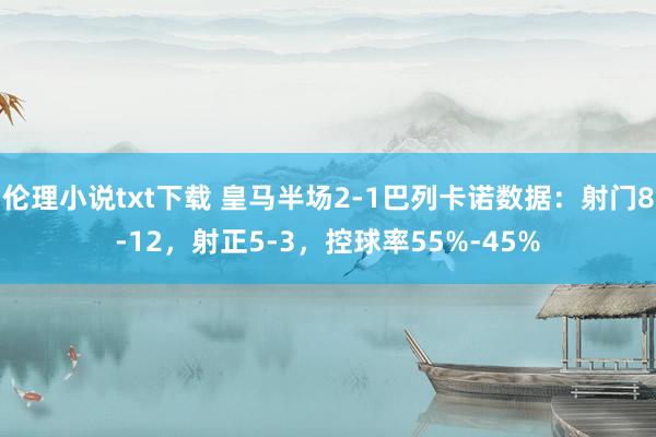 伦理小说txt下载 皇马半场2-1巴列卡诺数据：射门8-12，射正5-3，控球率55%-45%